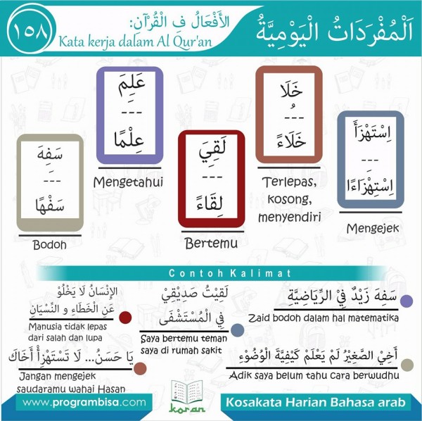 kosa kata harian bahasa arab 158