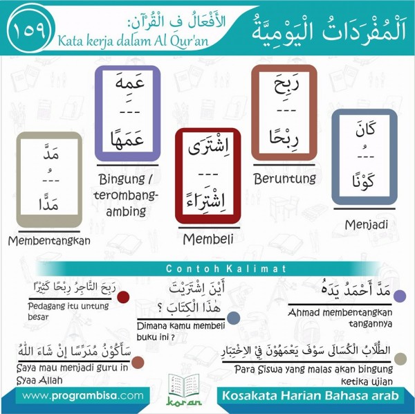 kosa kata harian bahasa arab 159